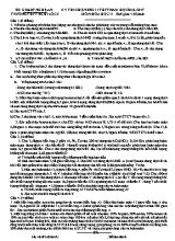 Đề thi chọn học sinh giỏi môn Hóa học Lớp 11 lần 1 - Năm học 2016-2017 - Trường THPT Nghi Lộc 5
